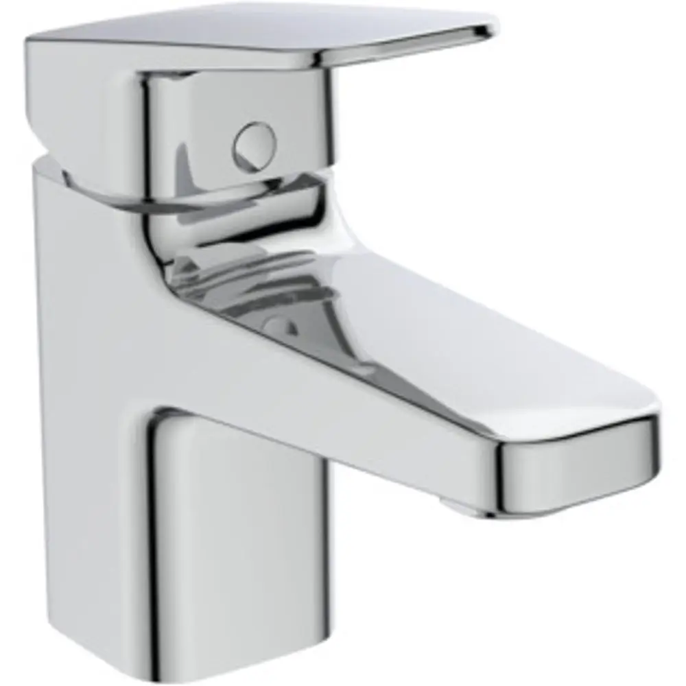 Waschtischarmatur aus Chrom mit schwenkbarem Auslauf. Modell von Ideal Standard, geeignet für Badezimmeranwendungen.